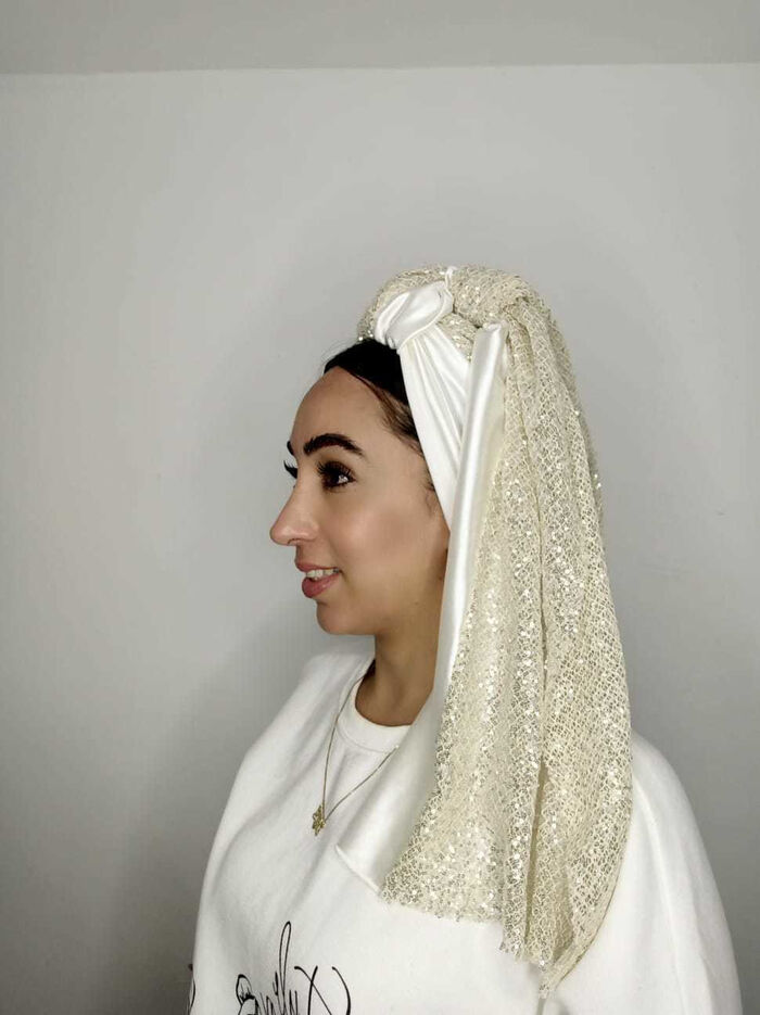 משולבת שמנת מוזהב