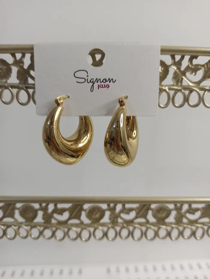 עגיל זהב דגם Y.