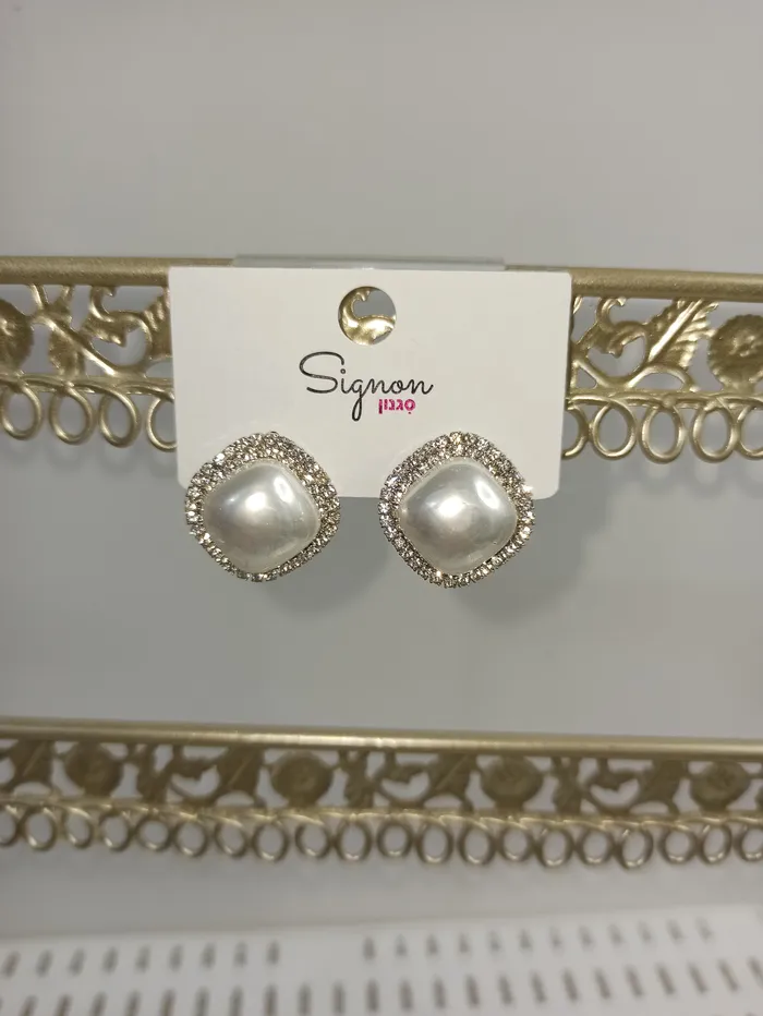 עגיל משובץ דגם E.